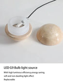 GobekUsa Lunar Stone Pendant Chandelier - Small Bedroom Home Decor Lighting