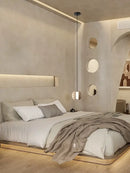 GobekUsa Lunar Stone Pendant Chandelier - Small Bedroom Home Decor Lighting