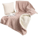 GobekUsa Luxe Faux-Rabbit Fur Double-Layer Blanket for Cozy Autumn-Winter Comfort