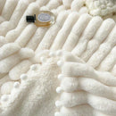 GobekUsa Luxe Faux Rabbit & Lamb's Wool Weighted Blanket for Cozy Autumn Winter Warmth