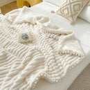 GobekUsa Luxe Faux Rabbit & Lamb's Wool Weighted Blanket for Cozy Autumn Winter Warmth