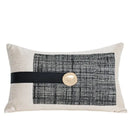 GobekUsa Luxe Flannelette Leather Patchwork Cushion Covers for Modern Home Decor