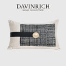 GobekUsa Luxe Flannelette Leather Patchwork Cushion Covers for Modern Home Decor