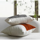 GobekUsa Luxe Flannelette Leather Patchwork Cushion Covers for Modern Home Decor