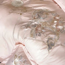 GobekUsa Luxe Floral Bird Embroidery 1000TC Egyptian Cotton Bedding Set