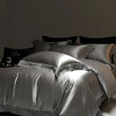GobekUsa Luxe French Lace Edge Bedding Set: Silky Lyocell Cotton Duvet Cover, Sheet & Pillowcases