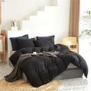 GobekUsa Luxe Furball Tasseled Yellow Bedding Set Queen/King Size Duvet Cover & Soft Bed Cover Sets