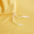 GobekUsa Luxe Furball Tasseled Yellow Bedding Set Queen/King Size Duvet Cover & Soft Bed Cover Sets