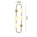 GobekUsa Luxe Glass Ball LED Wall Sconce for Modern Bedroom and Living Room