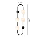 GobekUsa Luxe Glass Ball LED Wall Sconce for Modern Bedroom and Living Room