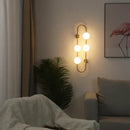 GobekUsa Luxe Glass Ball LED Wall Sconce for Modern Bedroom and Living Room
