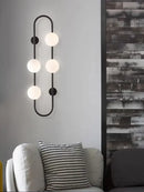 GobekUsa Luxe Glass Ball LED Wall Sconce for Modern Bedroom and Living Room