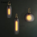 GobekUsa Luxe Glass Ball Pendant Lights: LED Nordic Hanging Lamp for Home Art Decor