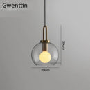GobekUsa Luxe Glass Ball Pendant Lights: LED Nordic Hanging Lamp for Home Art Decor