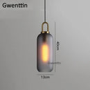 GobekUsa Luxe Glass Ball Pendant Lights: LED Nordic Hanging Lamp for Home Art Decor