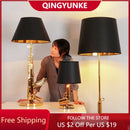 GobekUsa Luxe Gold AK47 LED Floor Lamp for Modern Living Room & Bedroom Decor