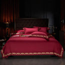 GobekUsa Luxe Gold Embroidery 1400TC Egyptian Cotton Queen King Bedding Set