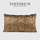 GobekUsa Luxe Gold Foil Fabric Texture Waist Cushion Cover 30x50cm