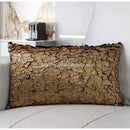 GobekUsa Luxe Gold Foil Fabric Texture Waist Cushion Cover 30x50cm
