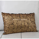 GobekUsa Luxe Gold Foil Fabric Texture Waist Cushion Cover 30x50cm