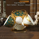 GobekUsa Luxe Gold Inlay Bone China Coffee Set: Teapot, Cup, Sugar Bowl, Creamer, Mug