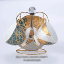 GobekUsa Luxe Gold Inlay Bone China Coffee Set: Teapot, Cup, Sugar Bowl, Creamer, Mug