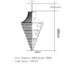 GobekUsa Luxe Golden Crystal Chandelier for Hotel Lobby, Living Room & Staircase