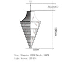 GobekUsa Luxe Golden Crystal Chandelier for Hotel Lobby, Living Room & Staircase