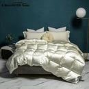 GobekUsa Luxe Goose/Duck Down Quilt: Fluffy Cozy Warmth, Queen King Size