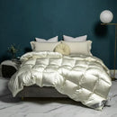 GobekUsa Luxe Goose/Duck Down Quilt: Fluffy Cozy Warmth, Queen King Size