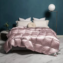 GobekUsa Luxe Goose/Duck Down Quilt: Fluffy Cozy Warmth, Queen King Size