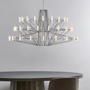 GobekUsa Luxe Iron Wire Round LED Chandelier for Living & Dining Room