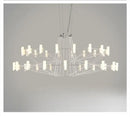 GobekUsa Luxe Iron Wire Round LED Chandelier for Living & Dining Room