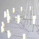 GobekUsa Luxe Iron Wire Round LED Chandelier for Living & Dining Room