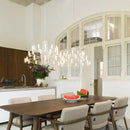 GobekUsa Luxe Iron Wire Round LED Chandelier for Living & Dining Room