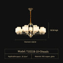 GobekUsa Luxe Jade Chandelier for Living Room and Villa Hall
