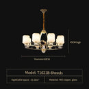 GobekUsa Luxe Jade Chandelier for Living Room and Villa Hall