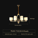 GobekUsa Luxe Jade Chandelier for Living Room and Villa Hall