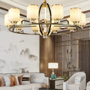 GobekUsa Luxe Jade Chandelier for Living Room and Villa Hall