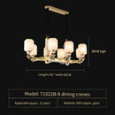 GobekUsa Luxe Jade Chandelier for Living Room, Villa, and Duplex Hall