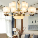 GobekUsa Luxe Jade Chandelier for Living Room, Villa, and Duplex Hall