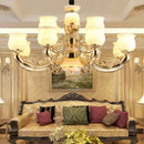GobekUsa Luxe Jade Copper Living Room Chandelier