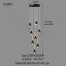 GobekUsa Luxe Loft Chandelier: Nordic Modern Style for Living Room, Hotel, or Apartment