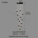 GobekUsa Luxe Loft Chandelier: Nordic Modern Style for Living Room, Hotel, or Apartment
