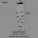GobekUsa Luxe Loft Chandelier: Nordic Modern Style for Living Room, Hotel, or Apartment