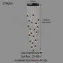 GobekUsa Luxe Loft Chandelier: Nordic Modern Style for Living Room, Hotel, or Apartment