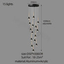GobekUsa Luxe Loft Chandelier: Nordic Modern Style for Living Room, Hotel, or Apartment