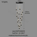 GobekUsa Luxe Loft Chandelier: Nordic Modern Style for Living Room, Hotel, or Apartment