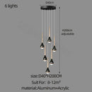 GobekUsa Luxe Loft Chandelier: Nordic Modern Style for Living Room, Hotel, or Apartment