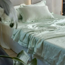 GobekUsa Luxe Lyocell Jacquard Summer Blanket with Mulberry Silk Fill Comforter